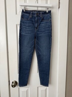 American Eagle outfitters Dark Blue High-Rise Women's skinny Jeans
